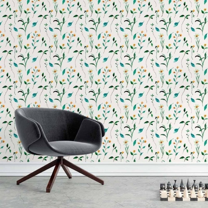 Papel de Parede Adesivo Floral Jardim N015209 - Papel na Parede