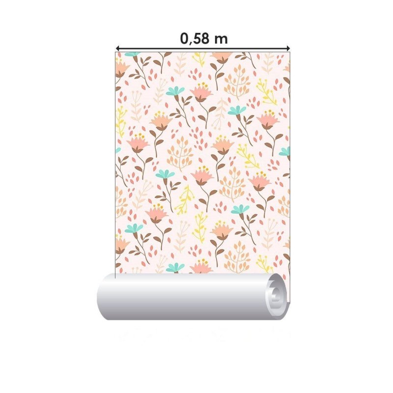 Papel de Parede Adesivo Floral Liberty N013164 - Papel na Parede