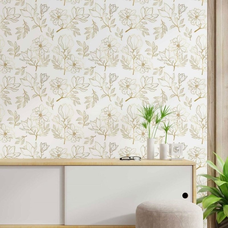 Papel de Parede Adesivo floral luxury N014098 - Papel na Parede