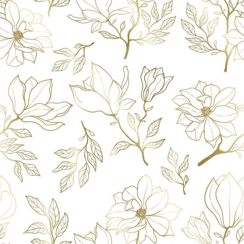 Papel de Parede Adesivo floral luxury N014098 - Papel na Parede