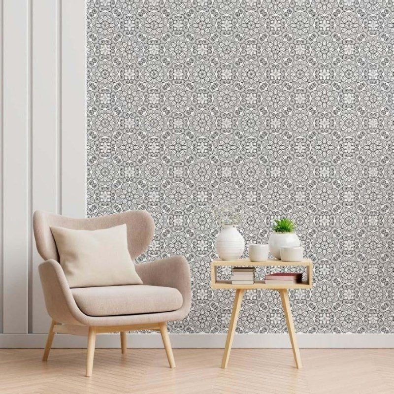 Papel de Parede Adesivo Floral Mandala N012062 - Papel na Parede