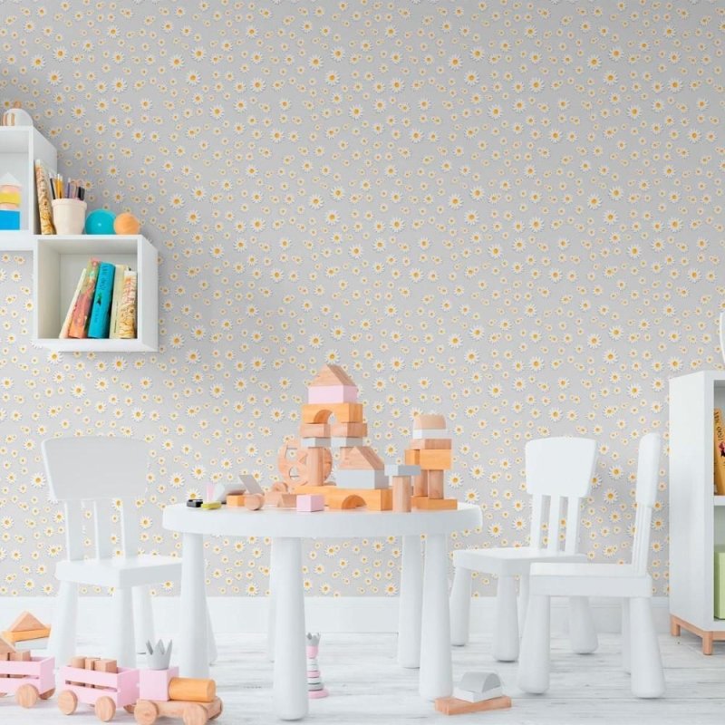 Papel de Parede Adesivo Floral Margaridas N011115 - Papel na Parede