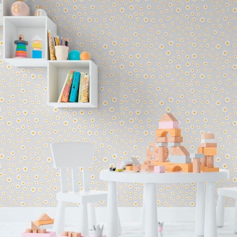 Papel de Parede Adesivo Floral Margaridas N011115 - Papel na Parede