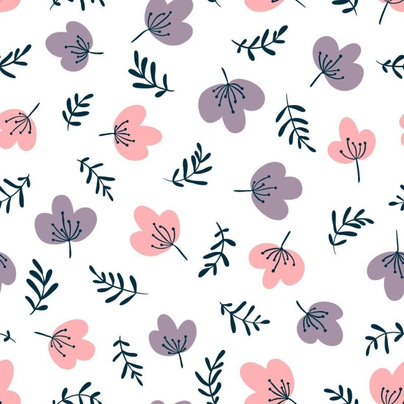 Papel de Parede Adesivo Floral Minimalista N013146 - Papel na Parede