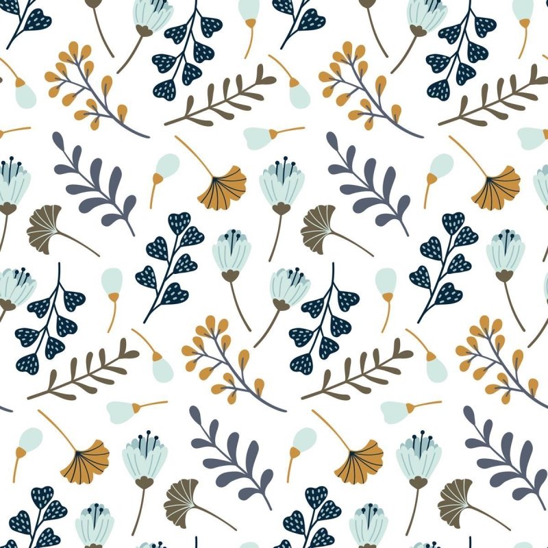 Papel de Parede Adesivo Floral Minimalista N09020 - Papel na Parede