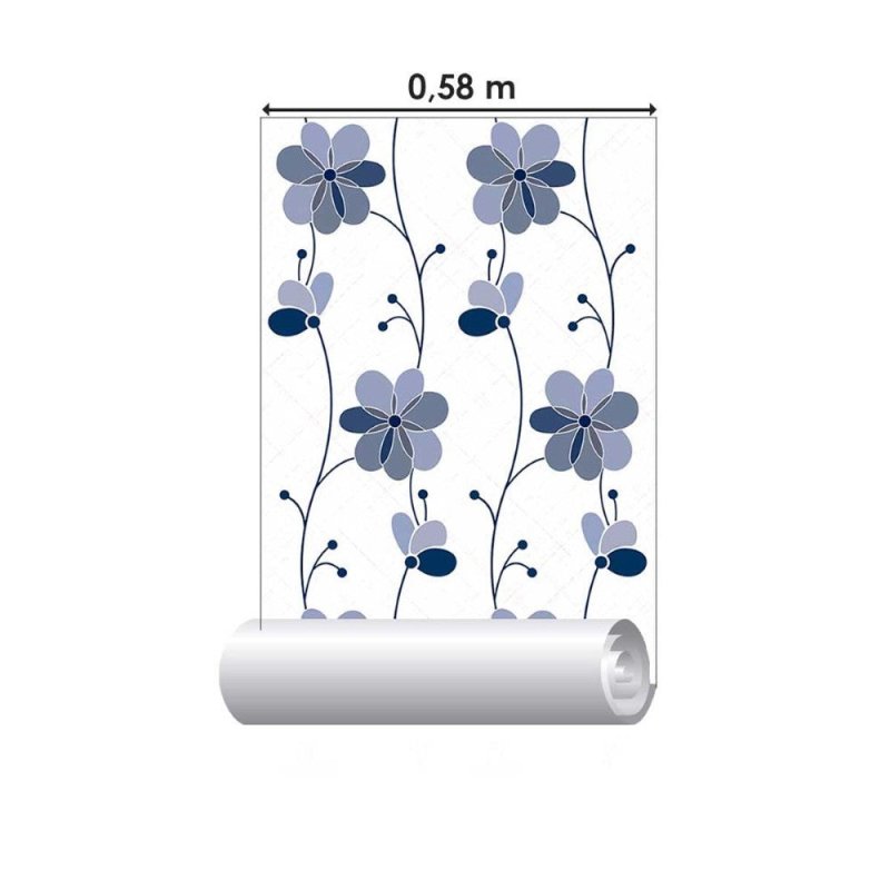 Papel de Parede Adesivo Floral N011063 - Papel na Parede