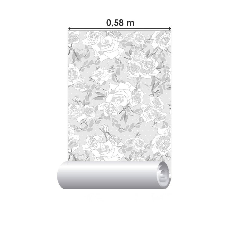 Papel de Parede Adesivo Floral N011073 - Papel na Parede