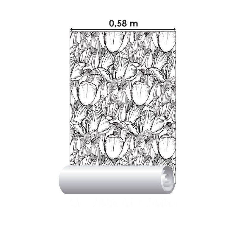 Papel de Parede Adesivo Floral N012113 - Papel na Parede