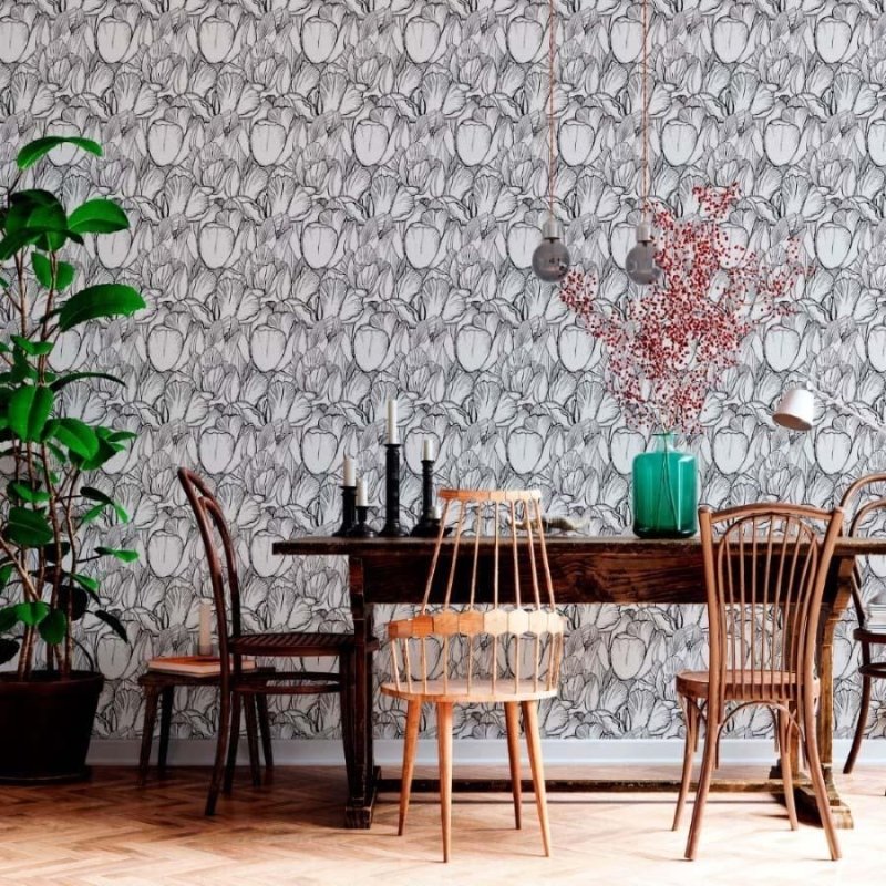 Papel de Parede Adesivo Floral N012113 - Papel na Parede
