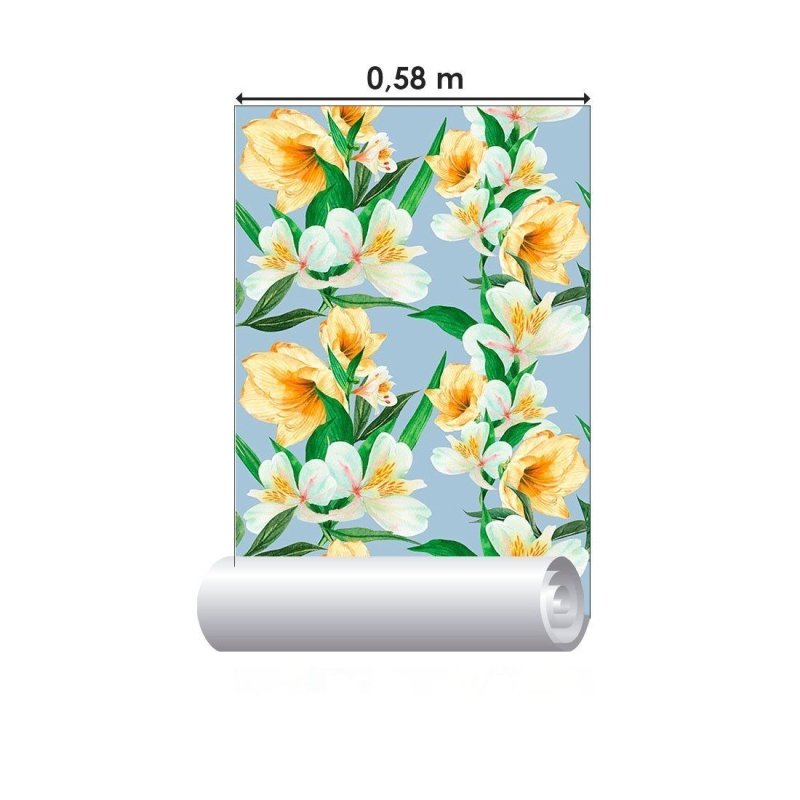 Papel de Parede Adesivo Floral N013053 - Papel na Parede