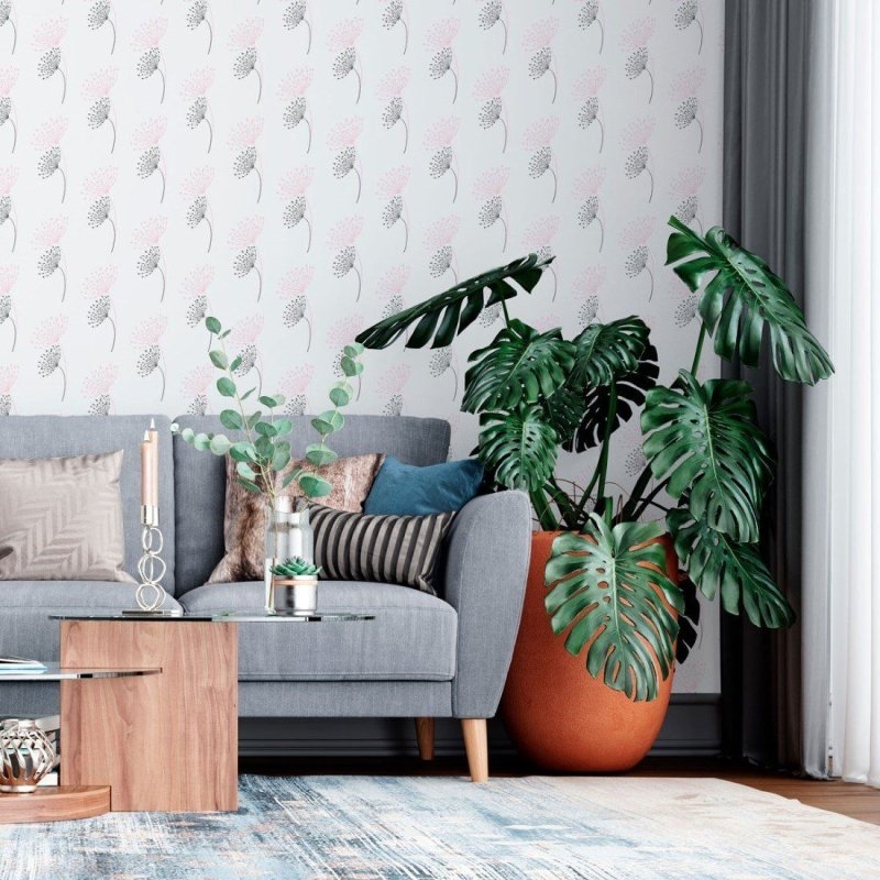 Papel de Parede Adesivo Floral N013090 - Papel na Parede