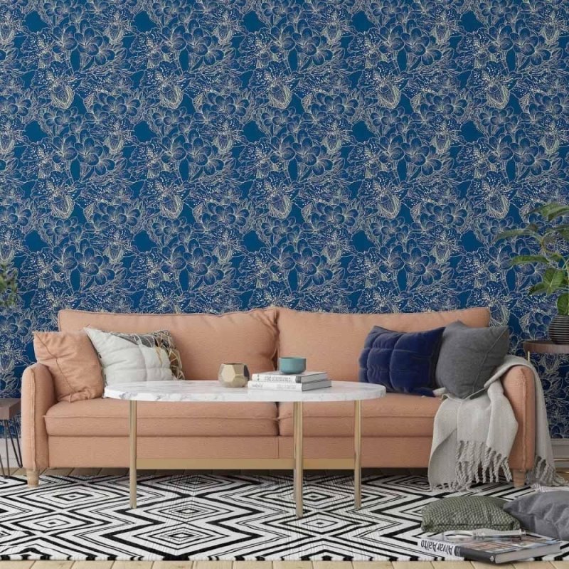 Papel de Parede Adesivo floral N014133 - Papel na Parede