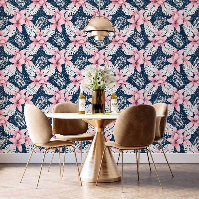 Papel de Parede Adesivo floral N014139 - Papel na Parede
