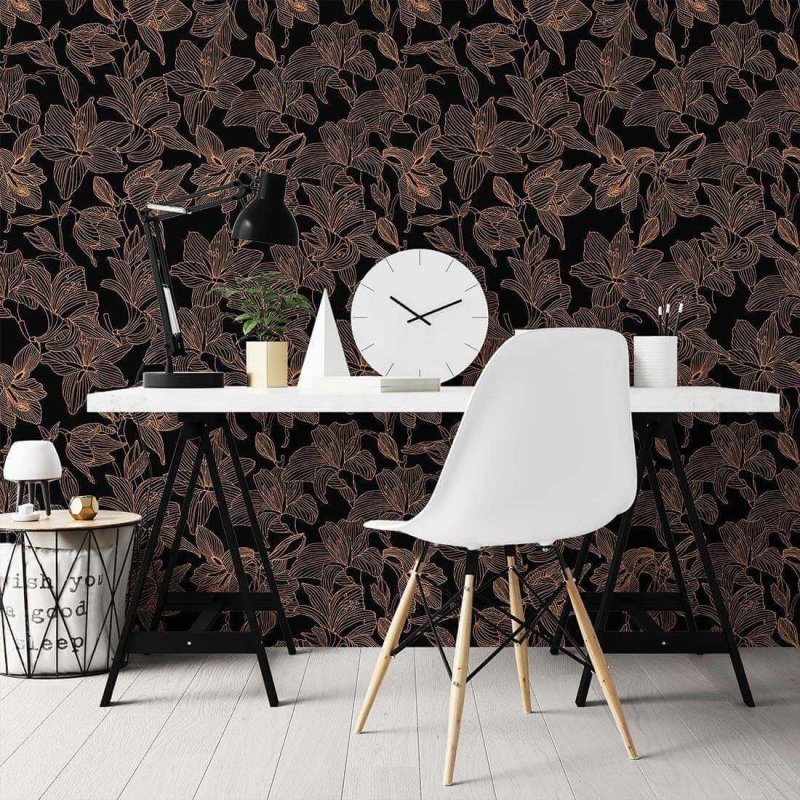 Papel de Parede Adesivo Floral N02023 - Papel na Parede