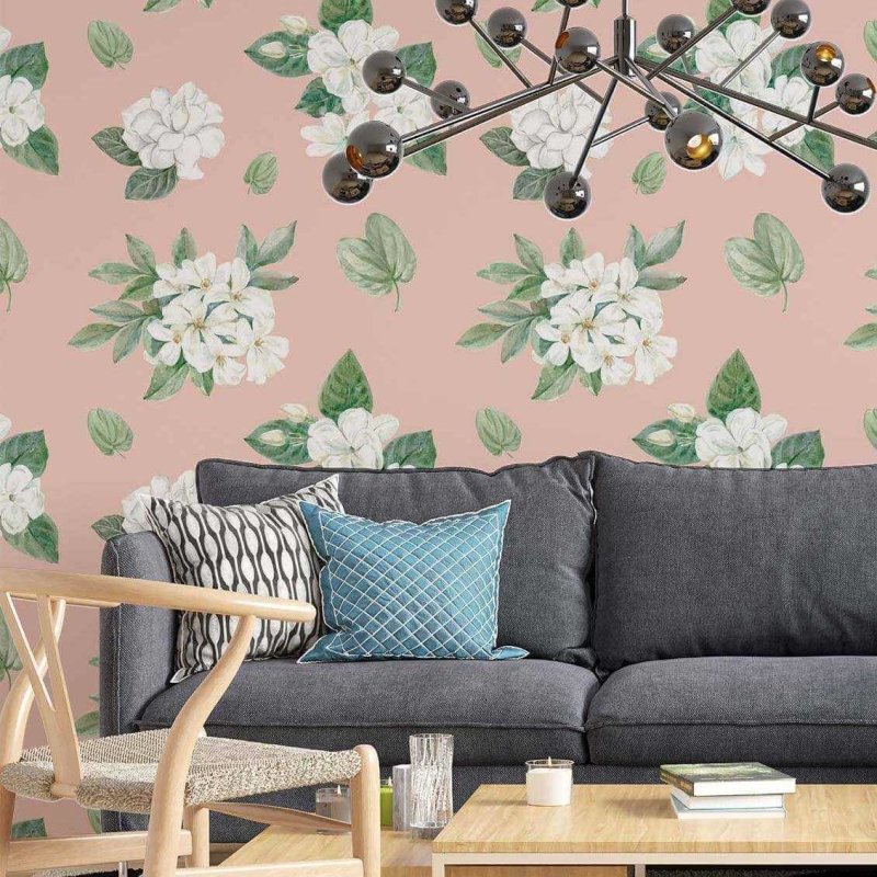 Papel de Parede Adesivo Floral N02113 - Papel na Parede