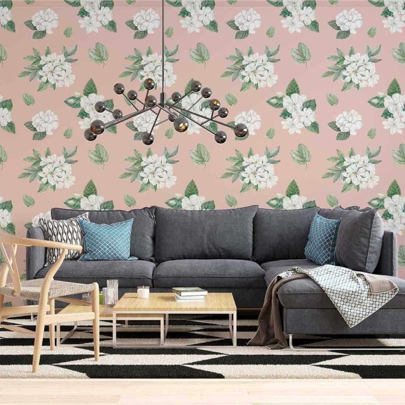 Papel de Parede Adesivo Floral N02113 - Papel na Parede