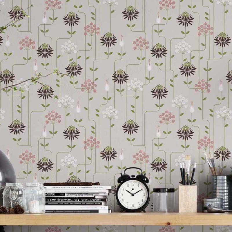 Papel de Parede Adesivo Floral N18011428 - Papel na Parede