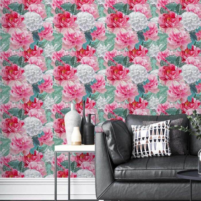 Papel de Parede Adesivo Floral N180131 - Papel na Parede