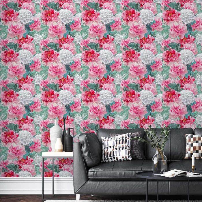 Papel de Parede Adesivo Floral N180131 - Papel na Parede
