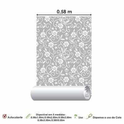 Papel de Parede Adesivo Floral N1901797406F - Papel na Parede