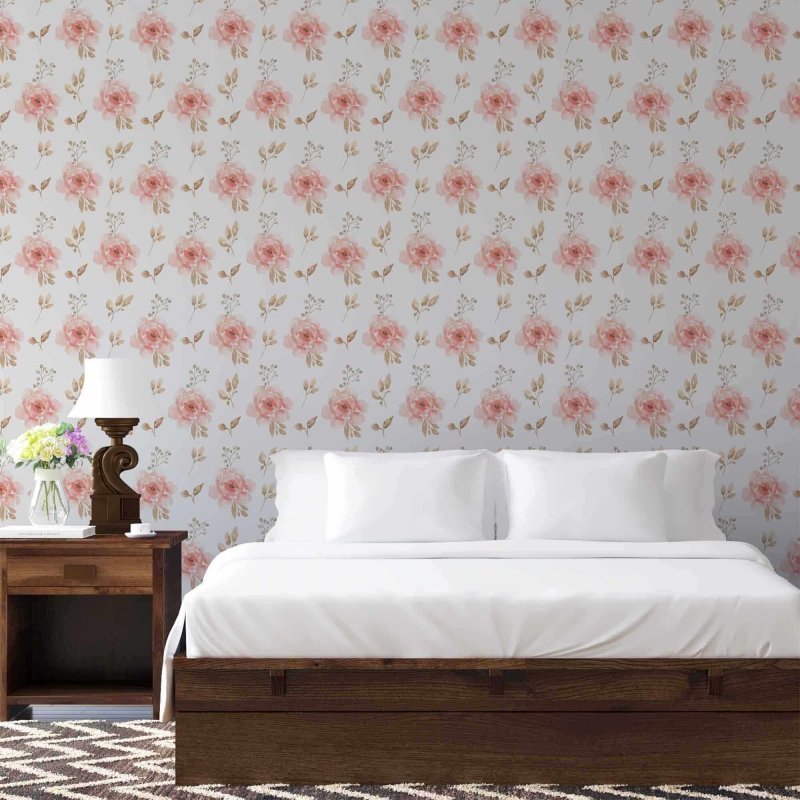 Papel de Parede Adesivo Floral N20168 - Papel na Parede