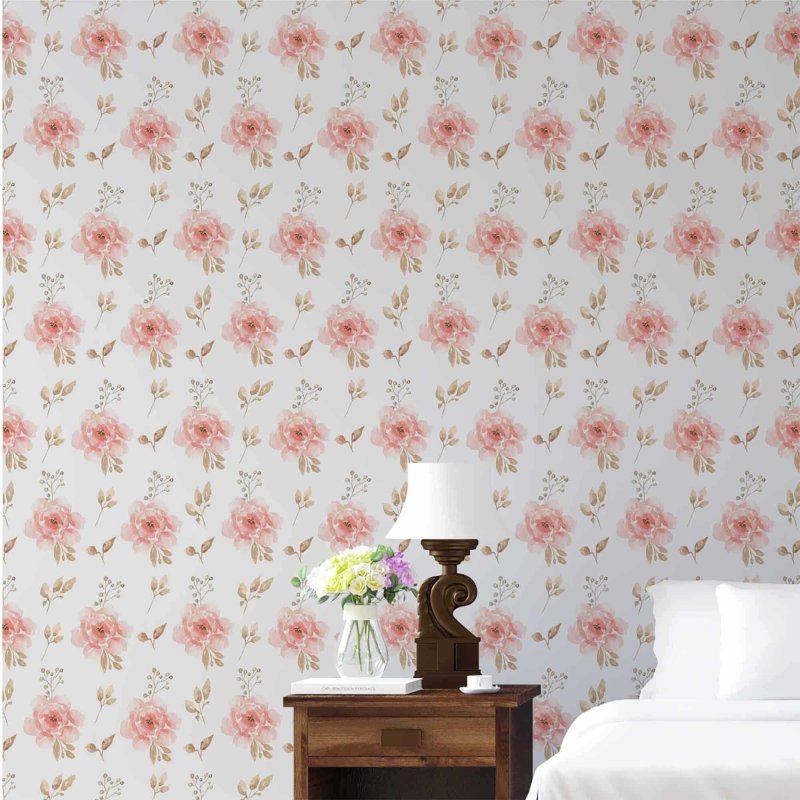 Papel de Parede Adesivo Floral N20168 - Papel na Parede
