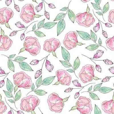 Papel de Parede Adesivo Floral N2023 - Papel na Parede