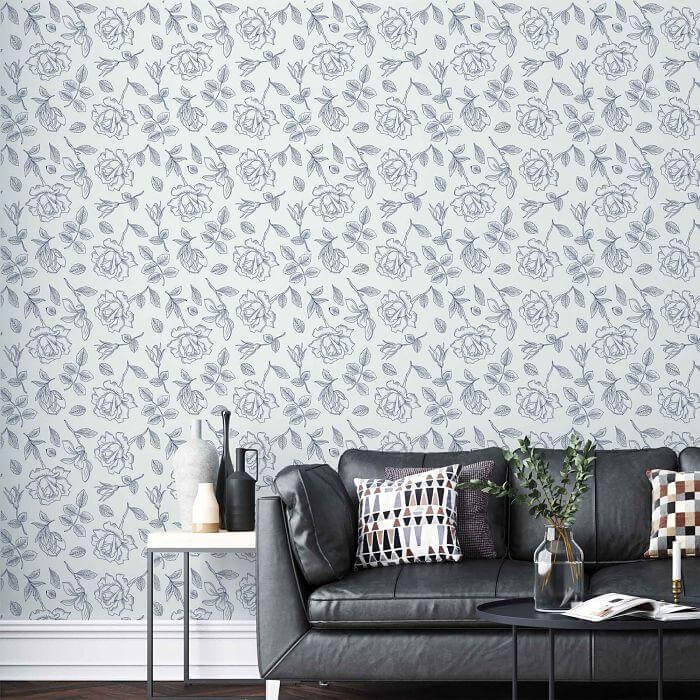 Papel de Parede Adesivo Floral N2038531 - Papel na Parede