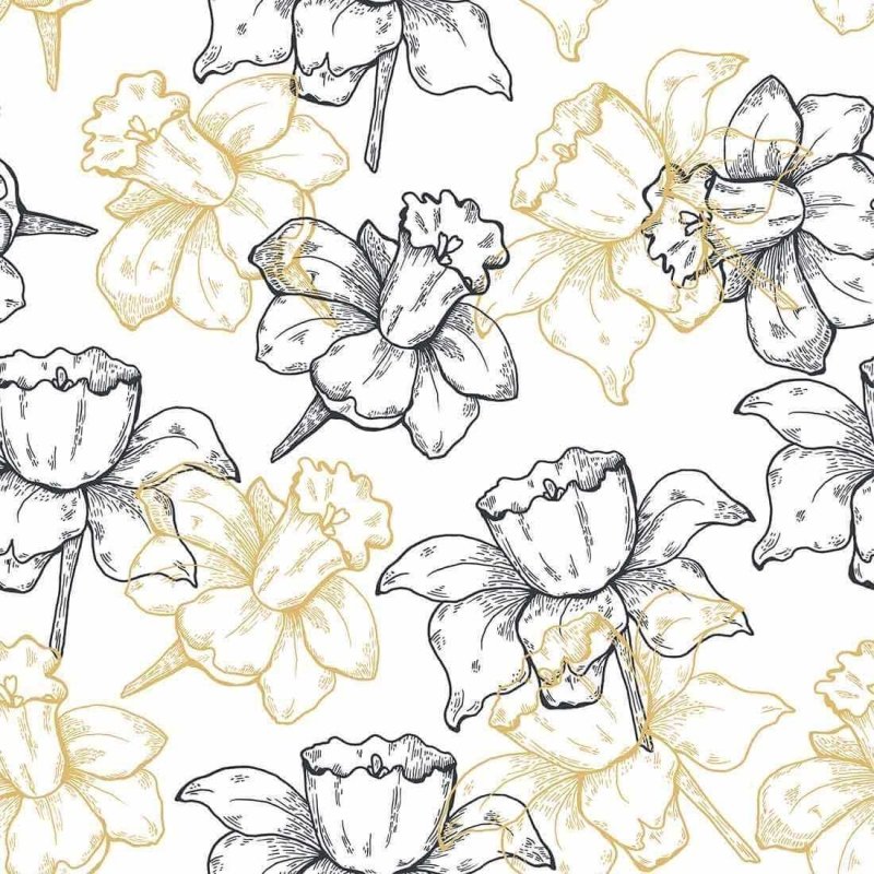 Papel de Parede Adesivo Floral N2081 - Papel na Parede