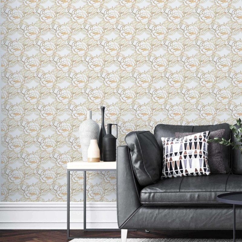 Papel de Parede Adesivo Floral N221C - Papel na Parede
