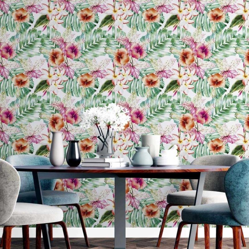Papel de Parede Adesivo Floral N24146 - Papel na Parede