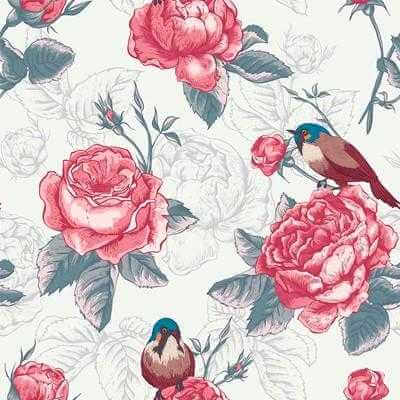 Papel de Parede Adesivo Floral N24306 - Papel na Parede