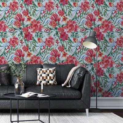 Papel de Parede Adesivo Floral N24814 - Papel na Parede