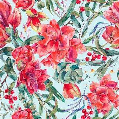 Papel de Parede Adesivo Floral N24814 - Papel na Parede