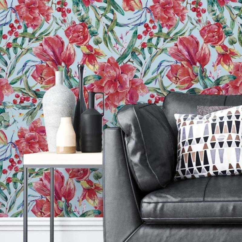 Papel de Parede Adesivo Floral N24814 - Papel na Parede