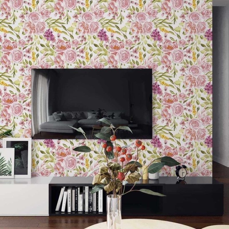 Papel de Parede Adesivo Floral N24853 - Papel na Parede