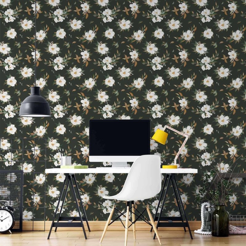 Papel de Parede Adesivo Floral N251MD - Papel na Parede