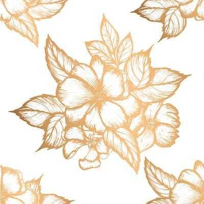 Papel de Parede Adesivo Floral N3524262E - Papel na Parede