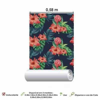Papel de Parede Adesivo Floral N680 - Papel na Parede