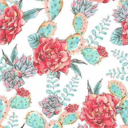 Papel de Parede Adesivo Floral N718 - Papel na Parede