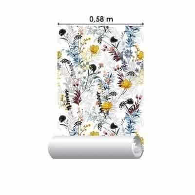 Papel de Parede Adesivo Floral N818B - Papel na Parede