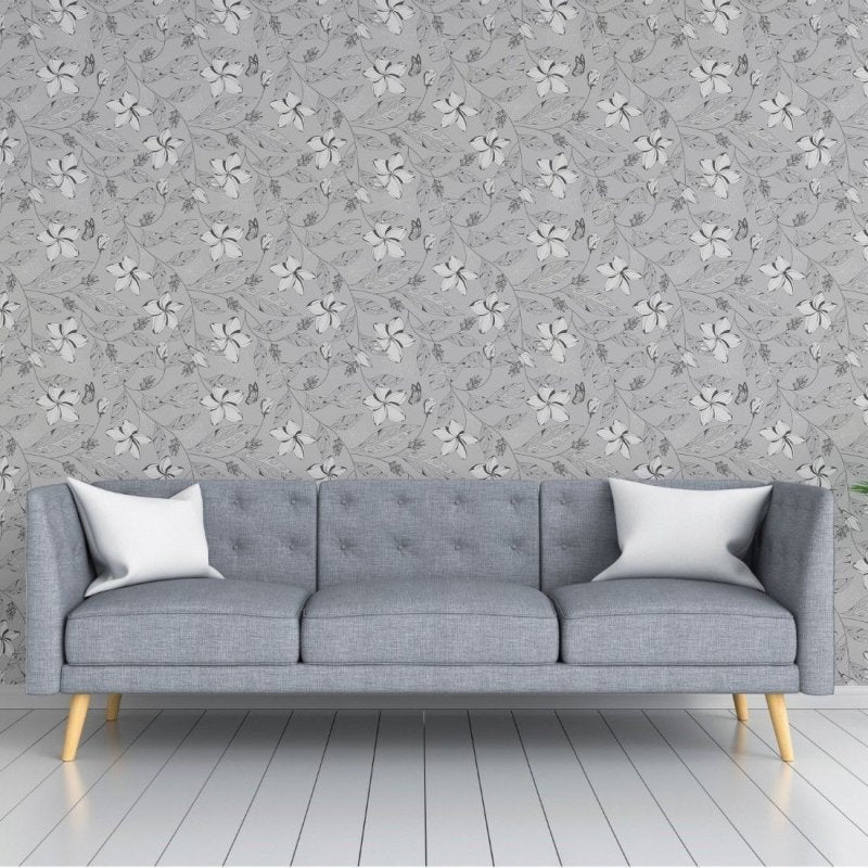 Papel de Parede Adesivo Floral Natureza N018050 - Papel na Parede