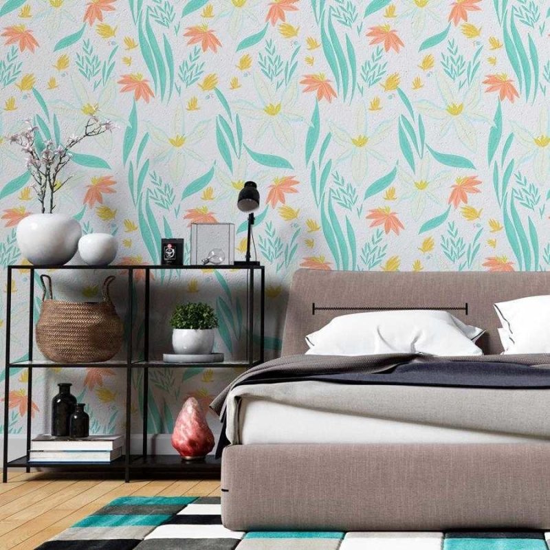 Papel de Parede Adesivo Floral Orquidea N06190 - Papel na Parede