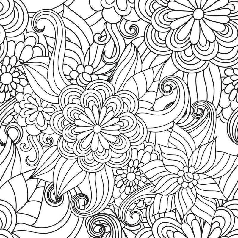 Papel de Parede Adesivo Floral Preto e Branco N010118 - Papel na Parede