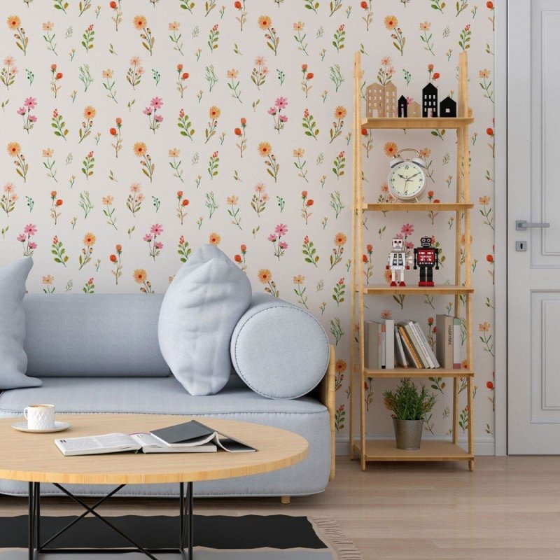 Papel de Parede Adesivo Floral Primavera N013291 - Papel na Parede