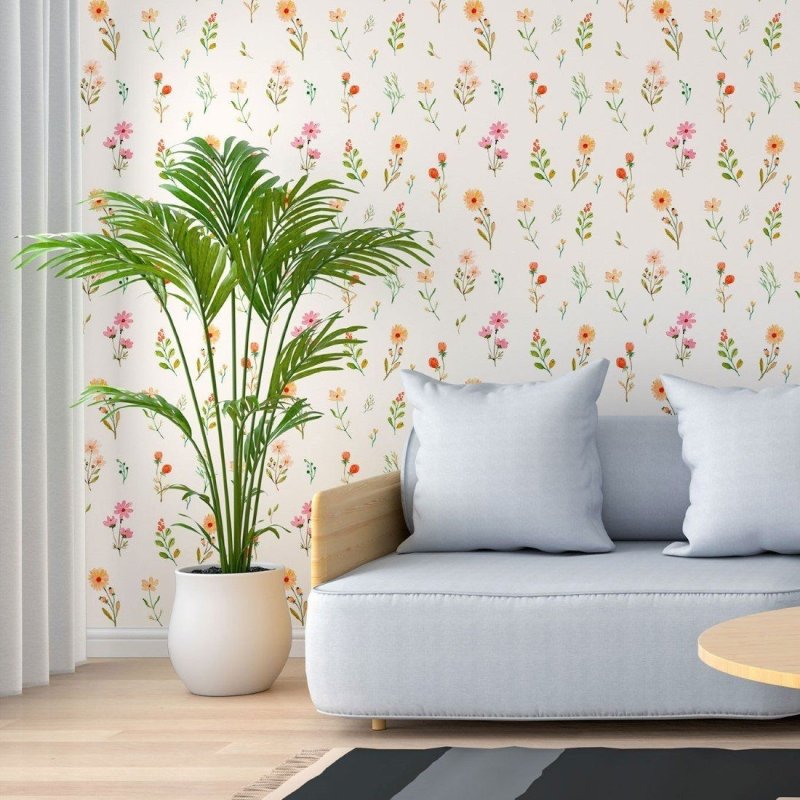 Papel de Parede Adesivo Floral Primavera N013291 - Papel na Parede