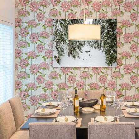 Papel de Parede Adesivo Floral Rosa 115867783 - Papel na Parede