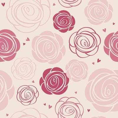 Papel de Parede Adesivo Floral Rosa 151642877 - Papel na Parede