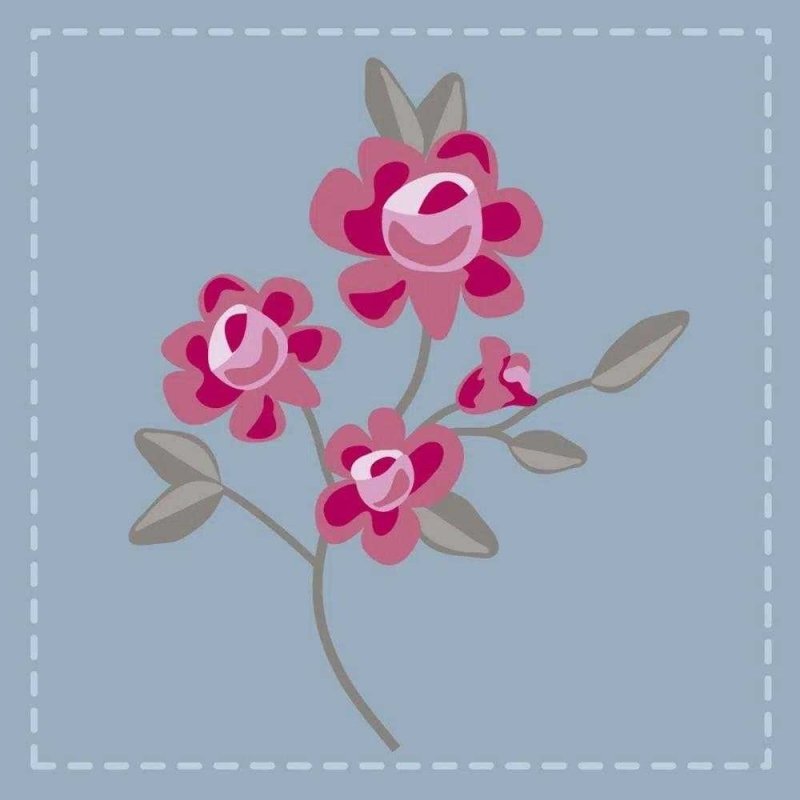 Papel de Parede Adesivo Floral Rosa 849175639 - Papel na Parede