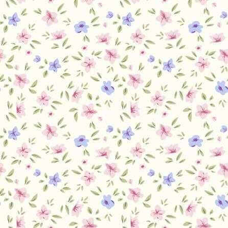 Papel de Parede Adesivo Floral Rosa e Roxo 130660139 - Papel na Parede